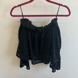 Zara Size M Cropped Off the Shoulder Top
